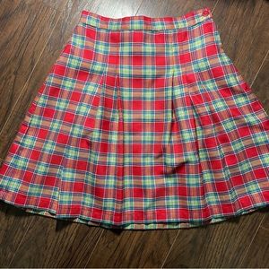 Vintage Hanna Andersson Wool Plaid Skirt